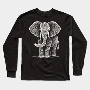 Elephant - Gentle Giant at Heart Long Sleeve T-Shirt